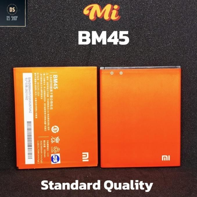 (Expert) Baterai Batre Battery BM45 Brain Power Xiaomi Redmi Note 2