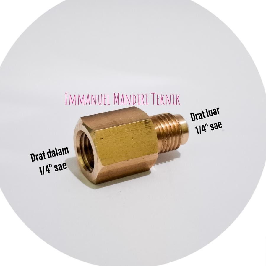 Nepel adaptor AC 1/4 x 1/4 / Sok adaptor AC 1/4 x 1/4