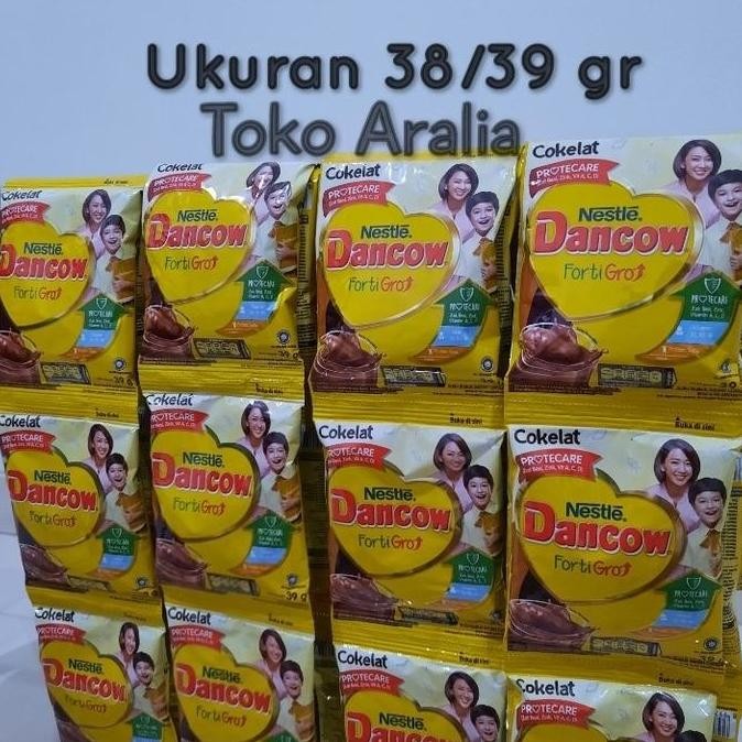 Susu Bubuk Dancow Coklat Sachet Renceng 10x27gr / Susu Dancow FortiGro