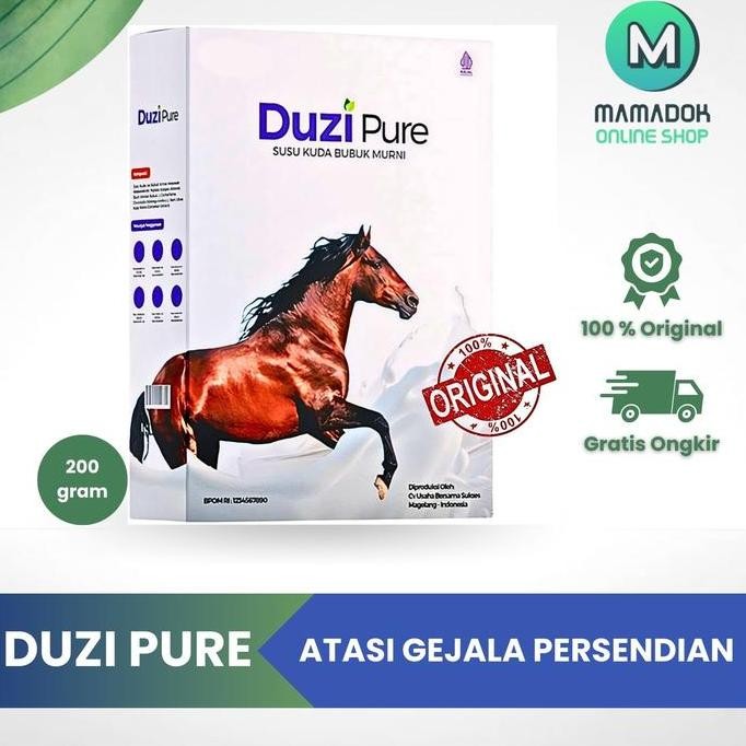 

Duzi Pure Susu Kuda Bubuk Lombok 200 gram Susu Kesehatan Tulang dan Sendi Duzipure Original
