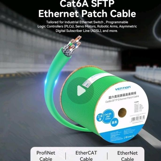 Vention Kabel LAN SFTP Cat6A Rj45 Ethernet 305M High Speed Quality IHK IHC