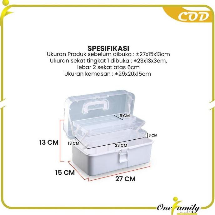 

Terlaris [Cod] Ofm C1050 Kotak Penyimpanan 3 Tingkat Storage Box Serbaguna