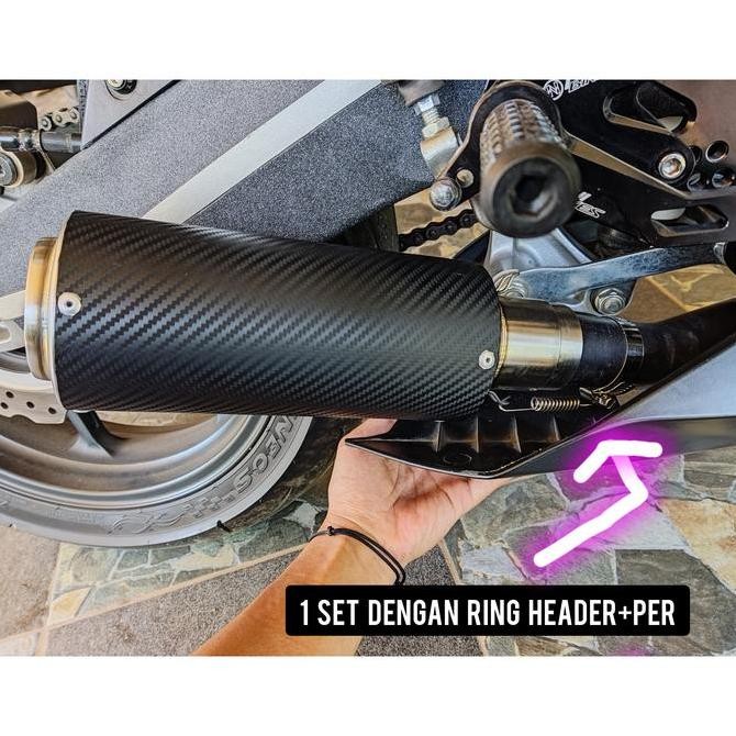 paketan silincer short carbon+slip on underbelly cbr250rr