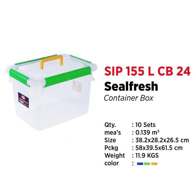 

Terlaris Shinpo 155 L Cb24 Sealfresh Container Box Seal Kotak Kedap Cb 24 Liter