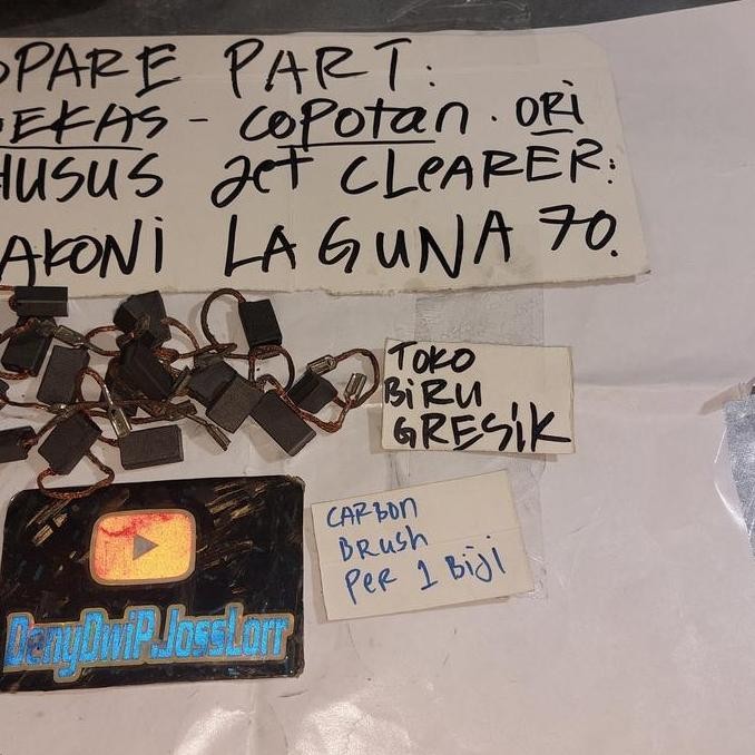 bekas copotan sparepart KHUSUS jet cleaner lakoni laguna 70. BAGIAN CARBON BRUSH