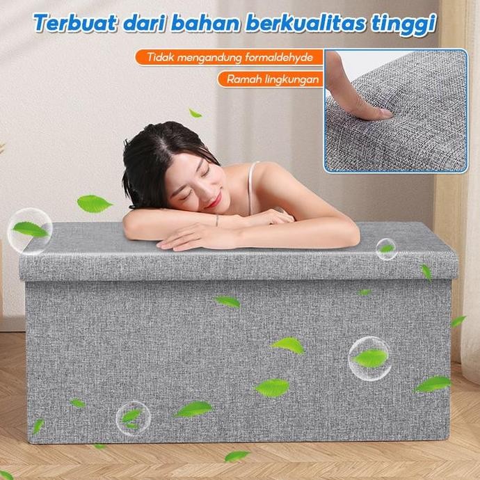 

Terlaris Packone Bangku Kursi Kotak Penyimpanan Multifungsi Kulit Storage Box