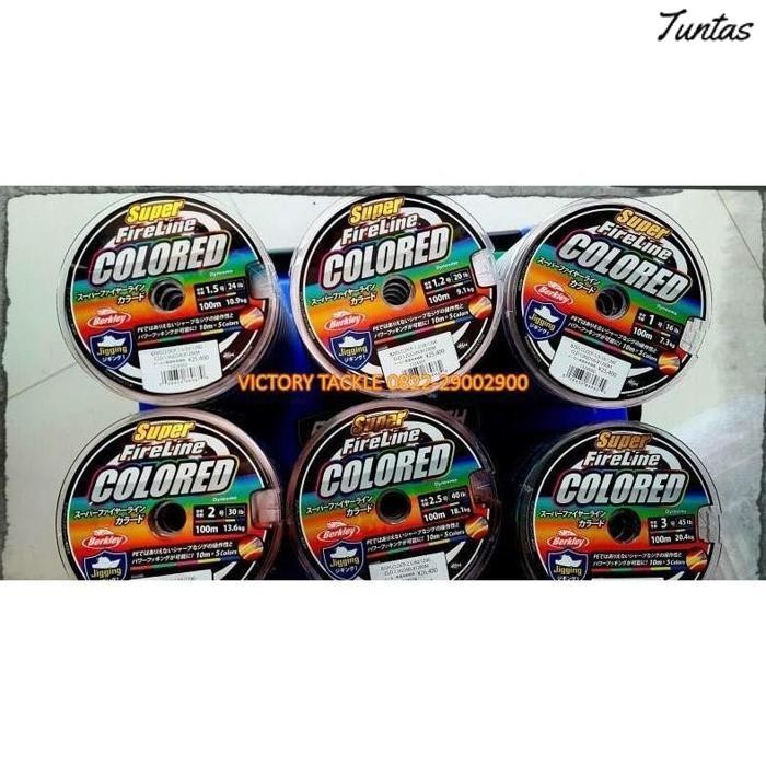 Promo Senar Pancing | Benang Pancing Pe Berkley Super Fireline Colored 100 Meter Multicolour