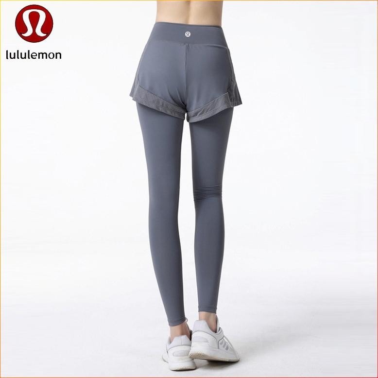 Lululemon Yoga Women'S Pants Two-Piece Fitness Leggings With Pockets 9020 Murah