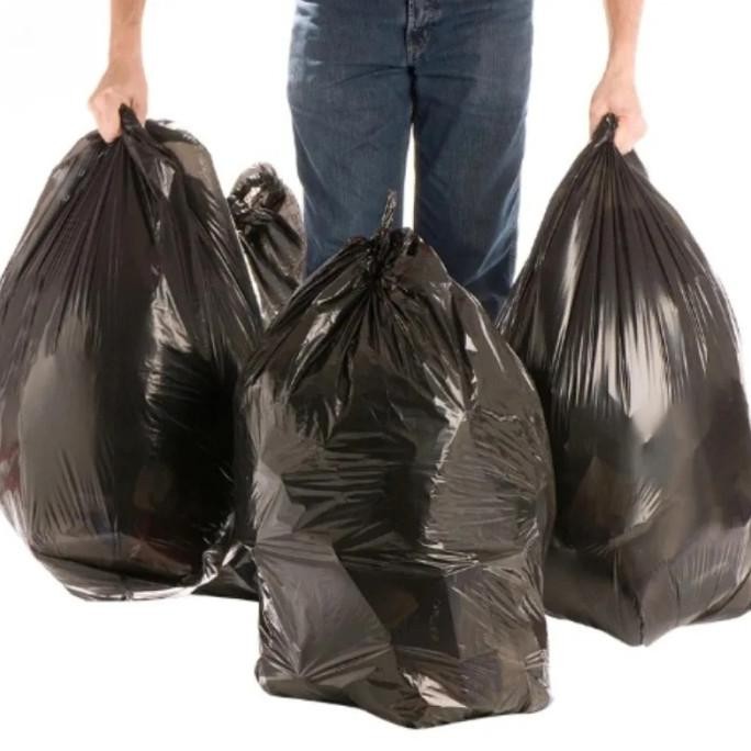 [Expert] Plastik Sampah Hitam Jumbo / Kantong Sampah Besar / Plastik Packing Besar / Kantong Sampah 