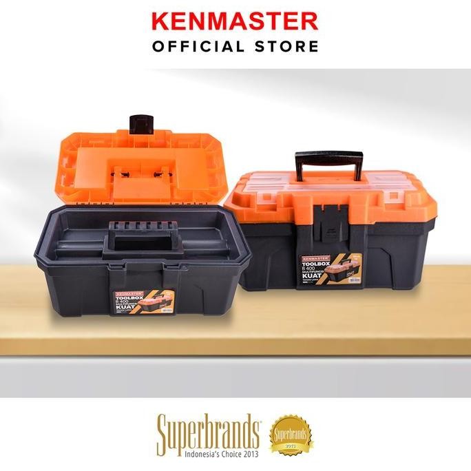 

Terlaris Kenmaster Tool Box B400 Kotak Perkakas / Kotak Peralatan /Tempat Penyimpanan Serbaguna