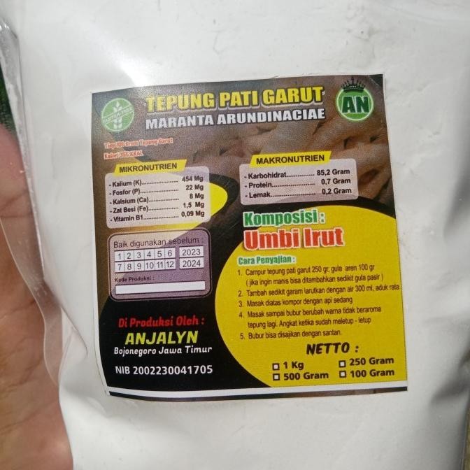 

(Expert) tepung pati garut/1 kg/pati irut/pati jengkerut
