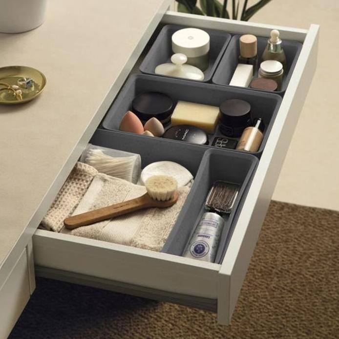 

Terlaris Stora Set 4 Pcs Organizer Laci - Abu-Abu Terra Drawer Storage Kotak Kompartemen Laci Serbaguna Wadah Simpan Multifungsi Tempat Alat Tulis Minimalis