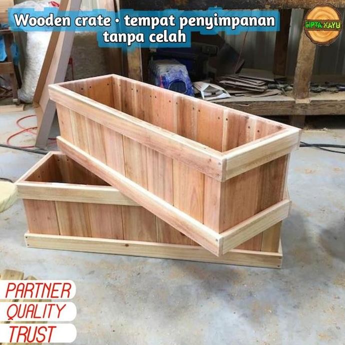 

Terlaris Bisa Custom Wooden Crate Wooden Box Tanmpa Tutup Rapat 100X50X50