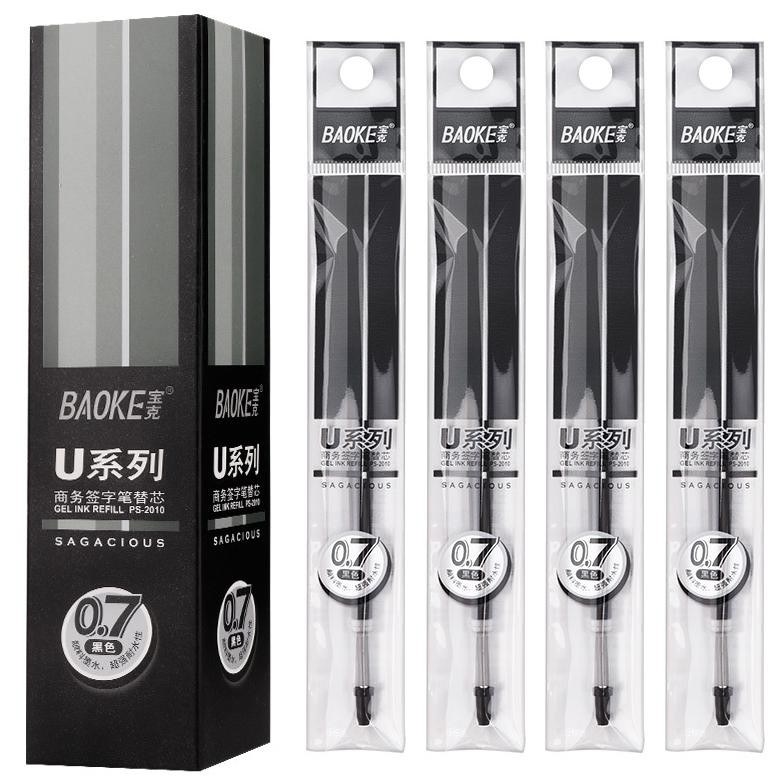 

BAOKE 20pcs Isi Ulang Pulpen Gel 0.7mm Besar Kapasitas Gel Pen Refill PS2010