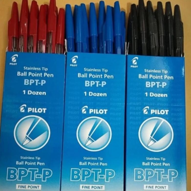 

Ball Point Pen 0.5 mm BPT-P Pilot Biru / Hitam / Merah - Doz isi 12 Pcs.