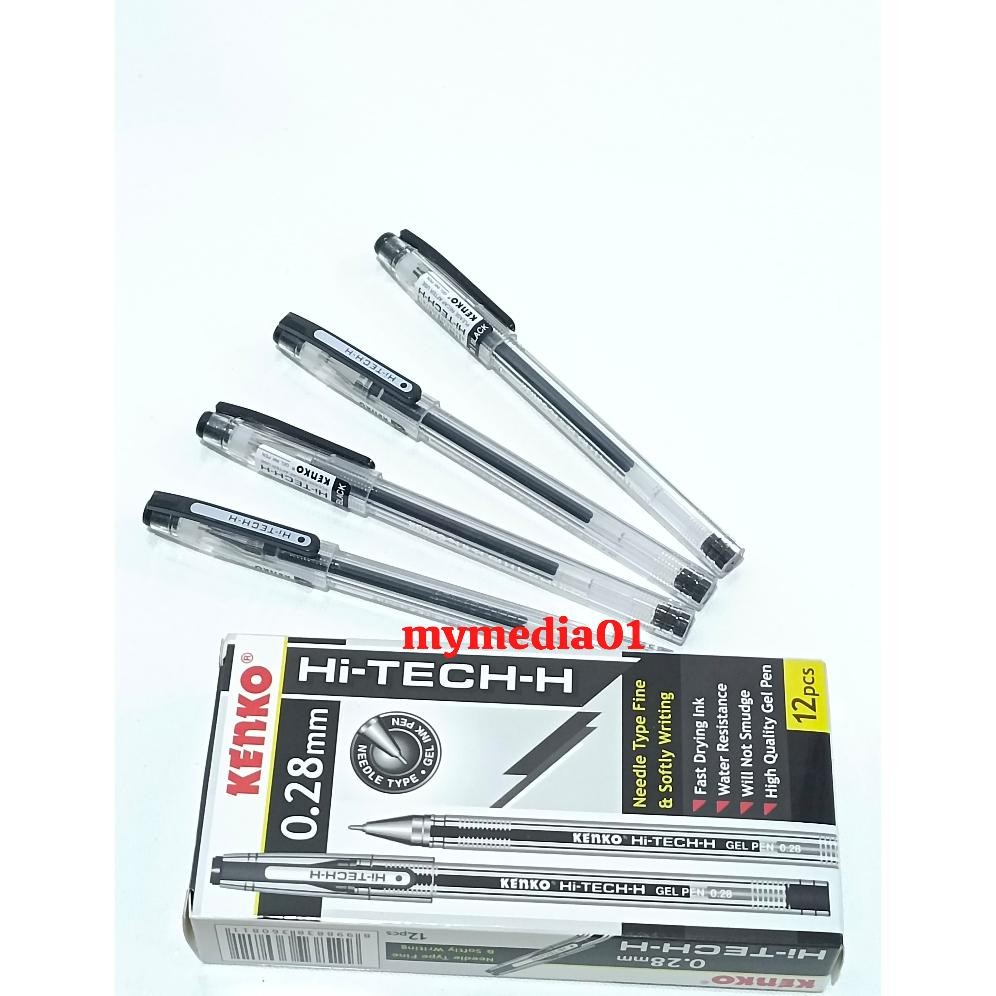 

PULPEN KENKO GEL PEN HI-TECH 0,28MM TERMURAH (GROSIR 12PCS )
