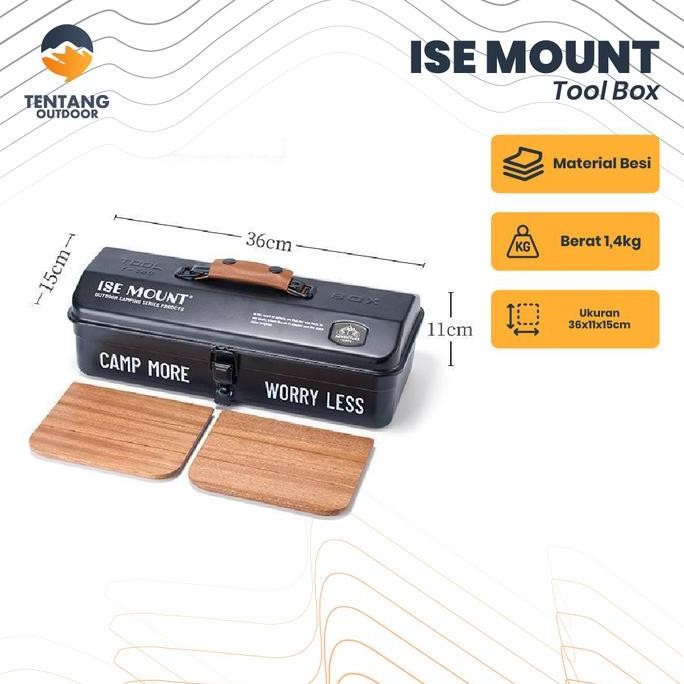 

Terlaris Iron Tool Box Ise Mount Kotak Penyimpanan Serbaguna Alat Camping