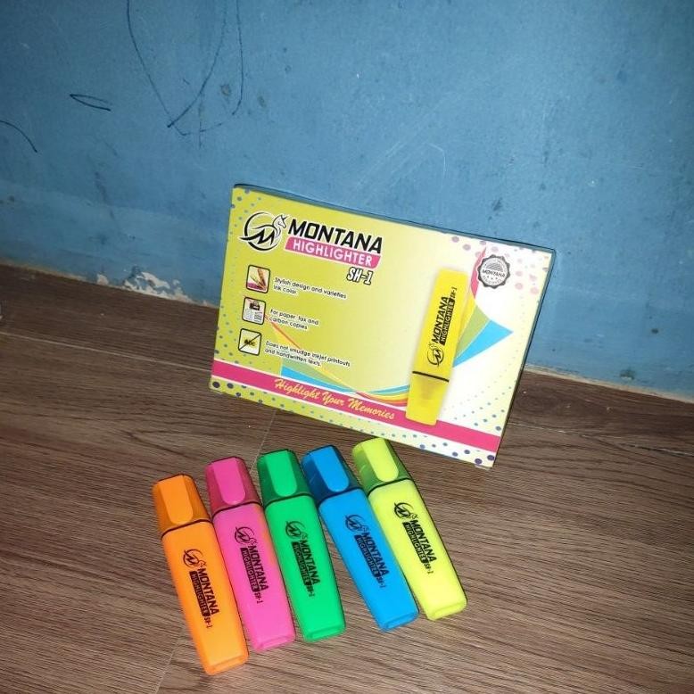 

1lsn(12pcs) highlighter montana Sh-1 stabilo murah