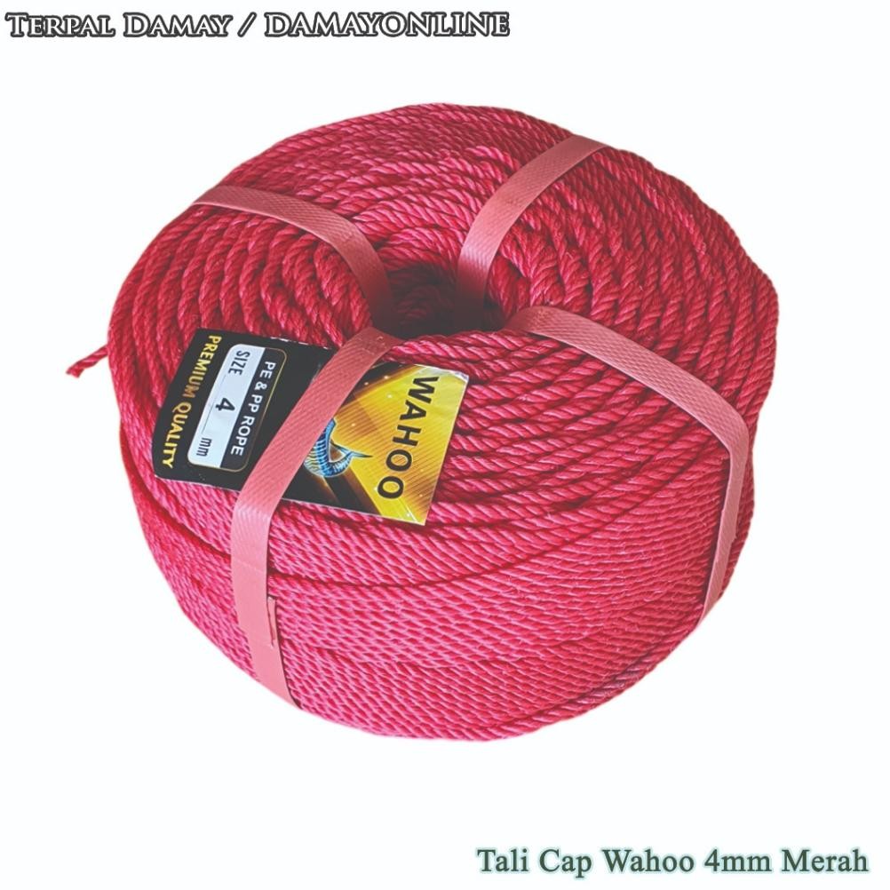 

Tali Tambang PE Cap Wahoo 4mm Merah / Rol ( Harga Per Rol ) AST