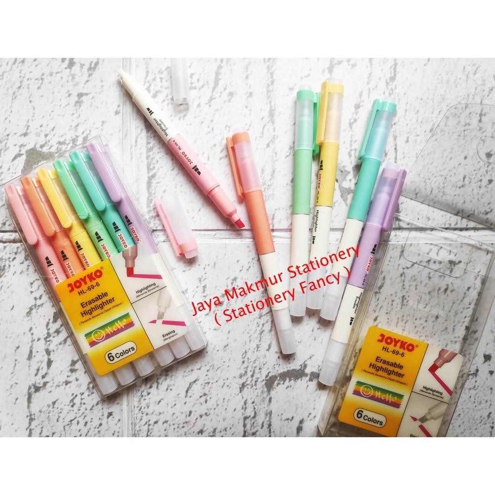 

Highlighter Erasable Joyko HL-69-6 ( dapat dihapus)