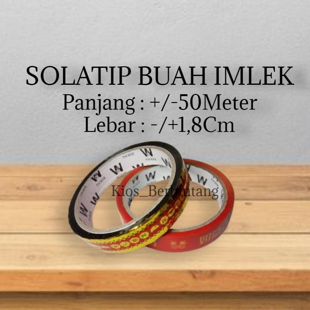 

Solatip Lakban Buah Imlek Panjang 50 Meter AST
