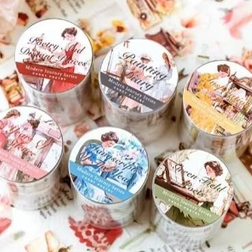 

1 Roll Washi Tape Vintage Sticker Scrapbook WOMAN MODERN LIFE SERIES Journal Scrapbook DIY AST