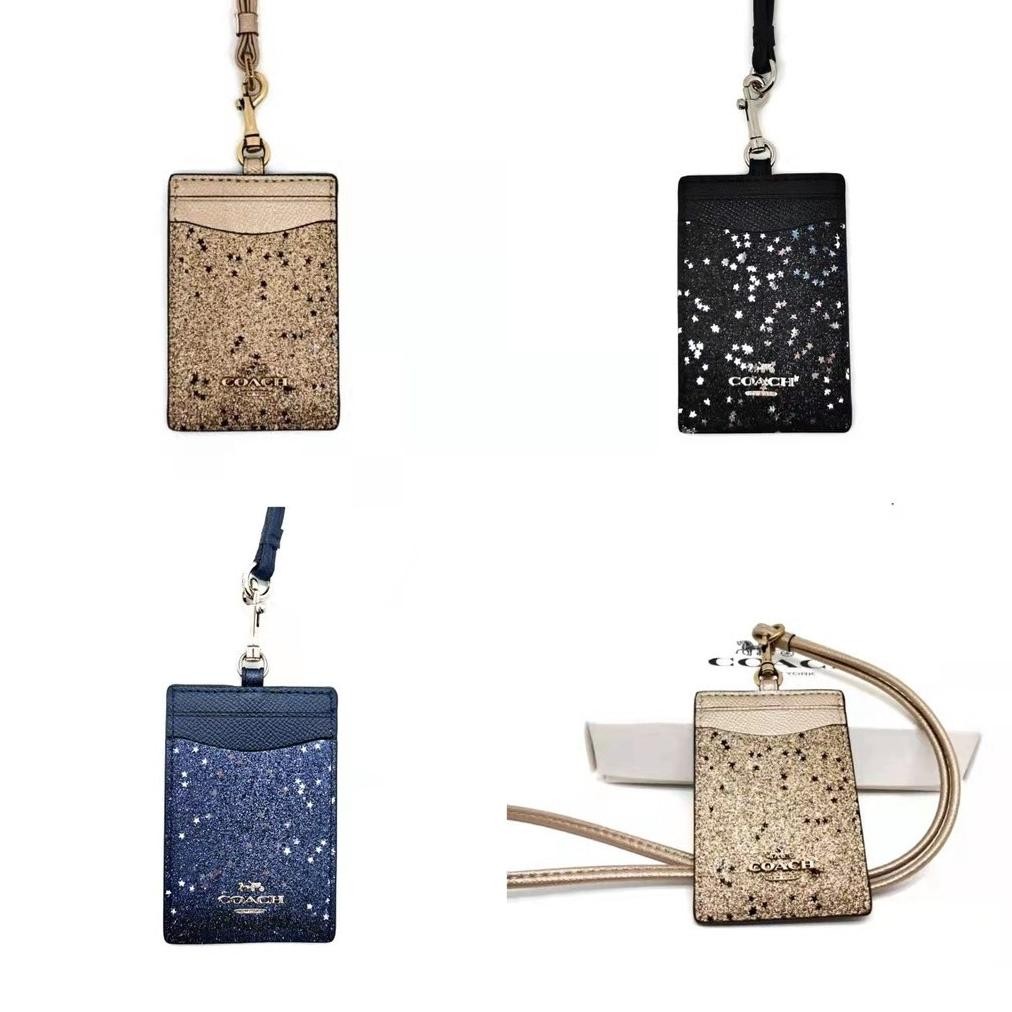 

Christmas Stars Collection COACH ID Lanyard Name Tag 3D Metal LOGO Employee's Card Work Hang Tag AST
