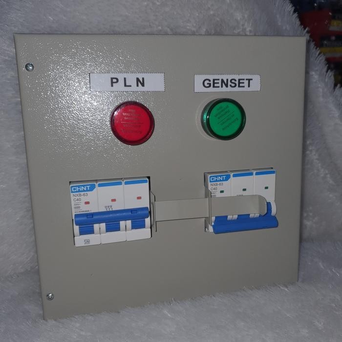 Panel Interlock Pln Genset Om Saklar Pindah Arus Pembagi Listrik Chint Original Dan Terpercaya