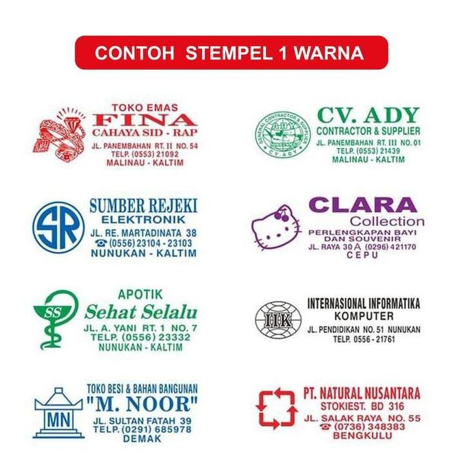 

Stempel Nama Toko / Perusahaan / Kantor / Instansi 1 Warna