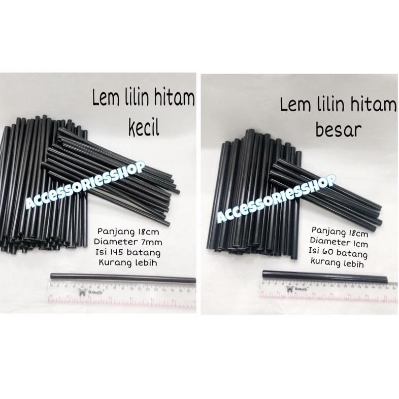 

lem lilin/lem bakar hitam Besar & kecil (-+1kg) AST