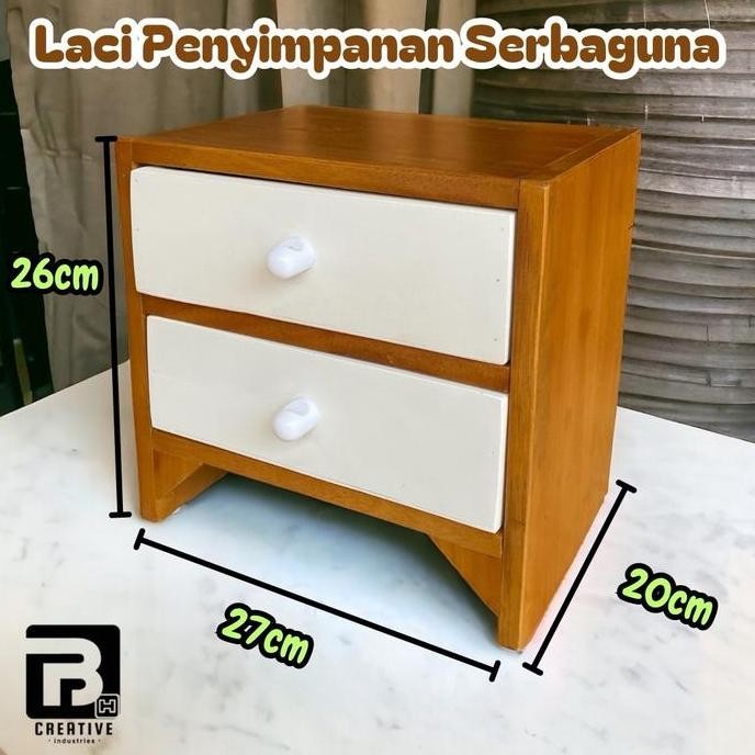 

Terlaris Kotak Tempat Penyimpanan Serbaguna Dengan 2 Laci Nakas Mini