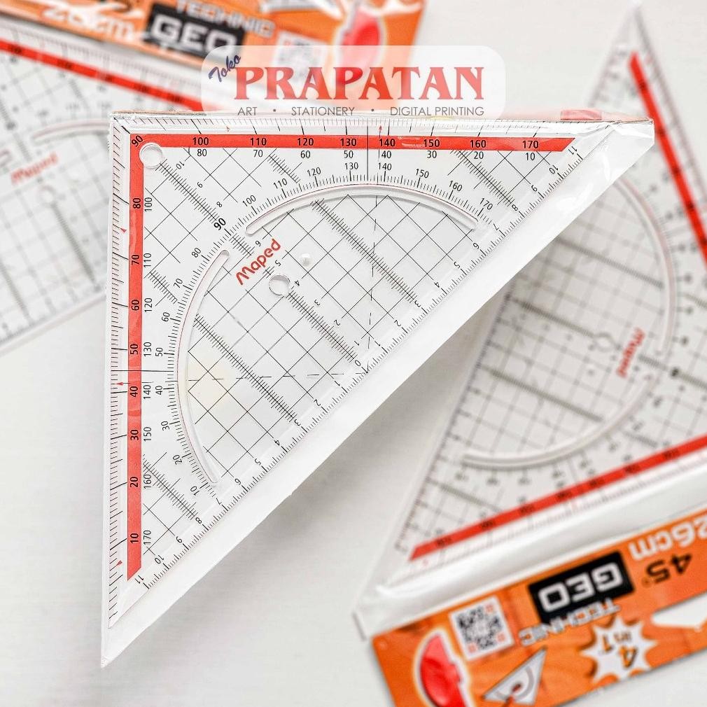 

Penggaris Teknik Segitiga Maped Technic Geo | Triangle Ruler AST