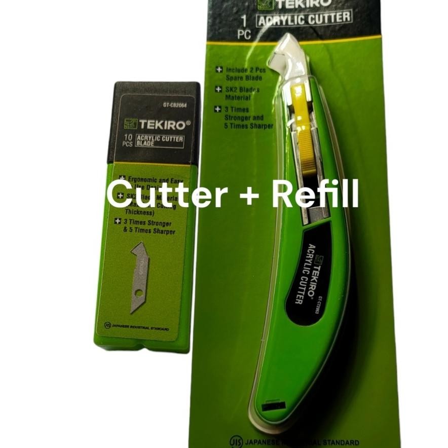 

Tekiro Pisau Acrylic Dan Refill - Cutter Akrilik Dan Isinya Tekiro Original AST