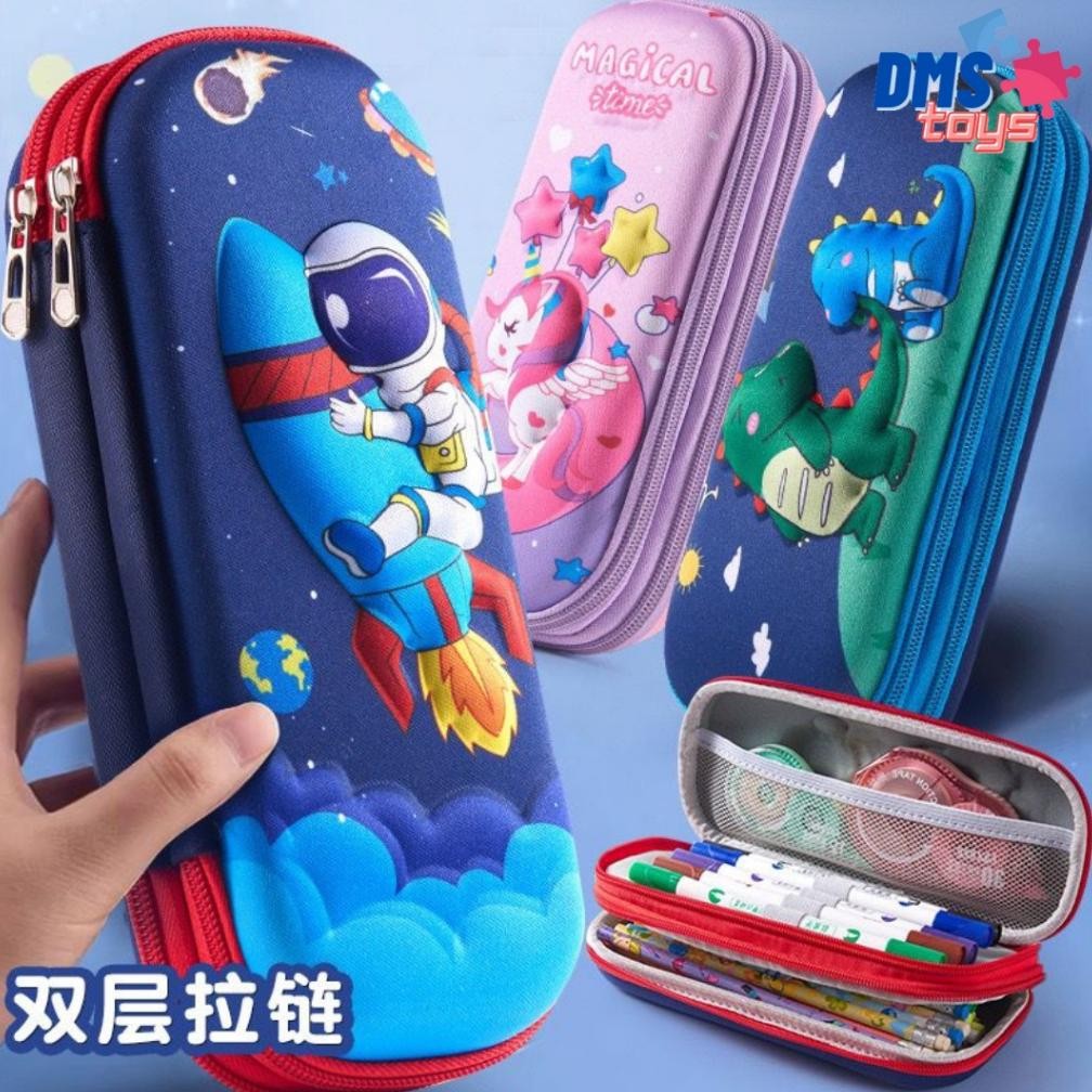 

Tempat Pensil Dompet 3D Set 2 susun / 2 Tingkat Motif Karakter DMS.Toys AST