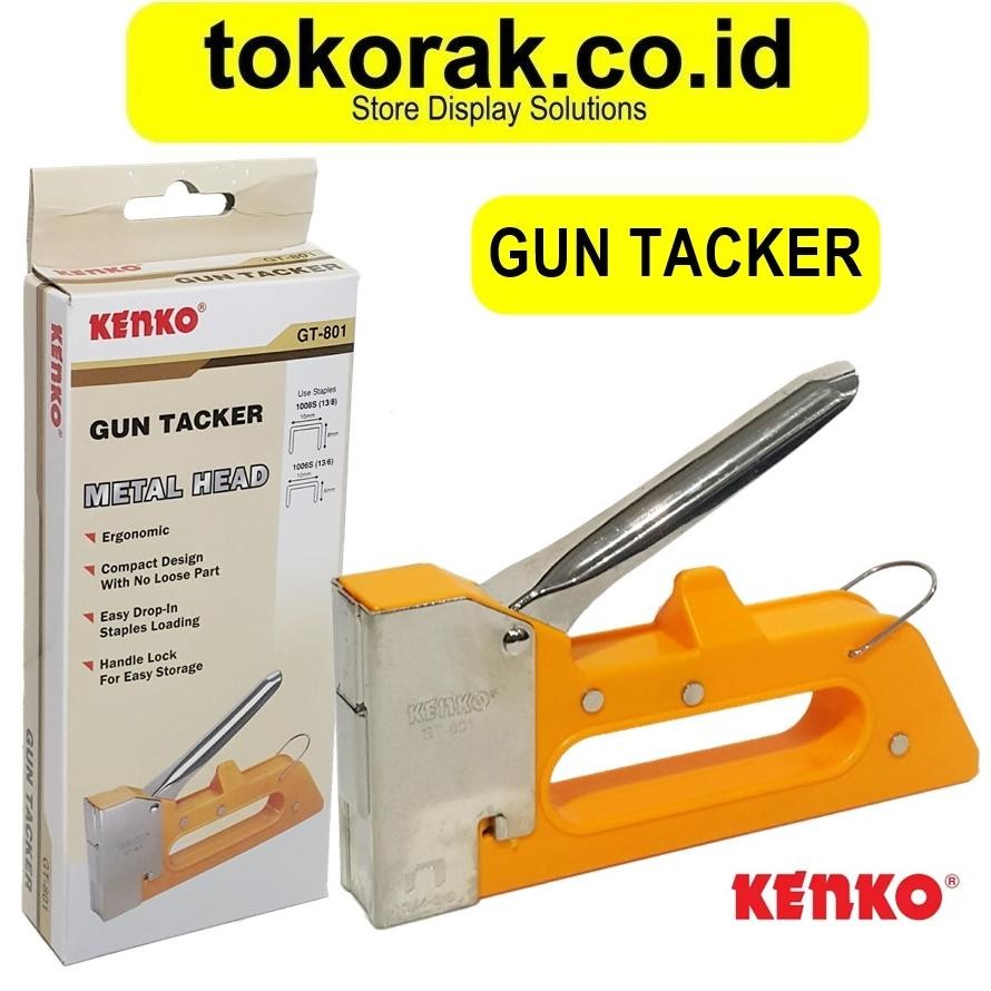 

STEPLER TEMBAKAN STAPLES GUN TACKER KENKO 13 / 8 GUNTACKER JOK 13/8 AST