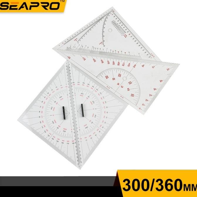 

Penggaris Segitiga / Nautical Triangle 300mm 360mm - 300mm seapro AST