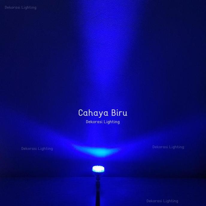 lampu halogen led 3watt 48 mata biru merah hijau warm fiting e27 mr16