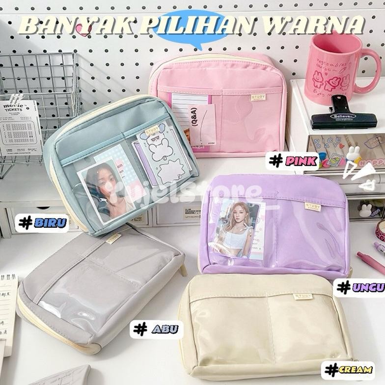 

Tempat Pensil Multifungsi / Tas Perlengkapan Kantor Dan Anak Sekolah / Kotak Pensil Aesthetic AST