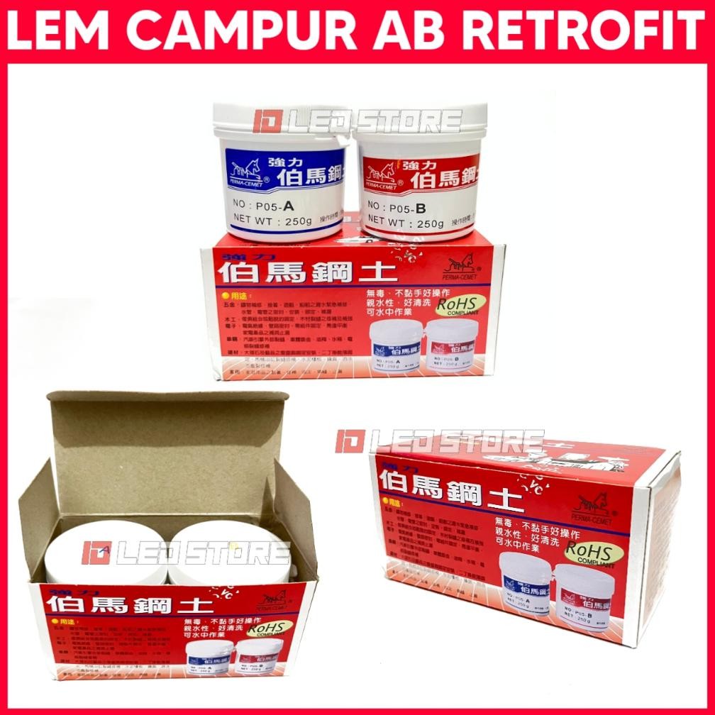 

LEM CAMPUR AB RETROFIT MERK AES LEM RETROFIT HEADLIGHT WARNA HITAM AST