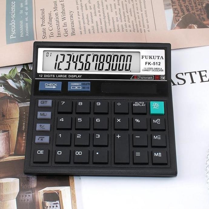 

Kalkulator Energi Matahari 12 Digit / Kalkulator Electronik / Kalkulator Kecil / Kakulator Dagang Besar / Alat Hitung / Calculator Check FUKUTA