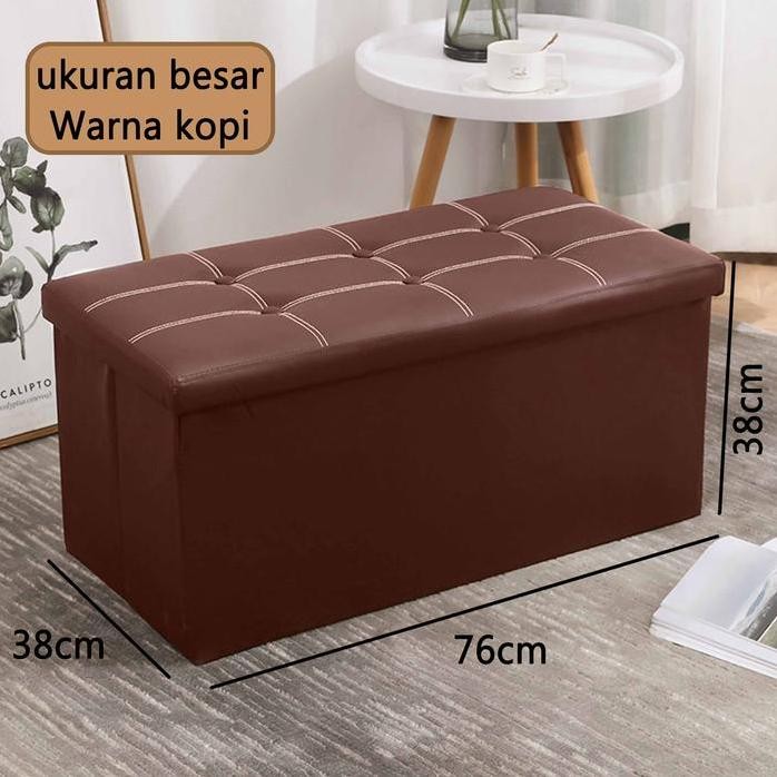 

Terlaris Bisa Cod Storage Box Kursi Penyimpanan/Box Penyimpanan/Kotak Penyimpanan Multifungsi/Kursi Lipat Tempat Penyimpanan Bangku Multifungsi Sofa Container Bantalan Beban Yang Kuat