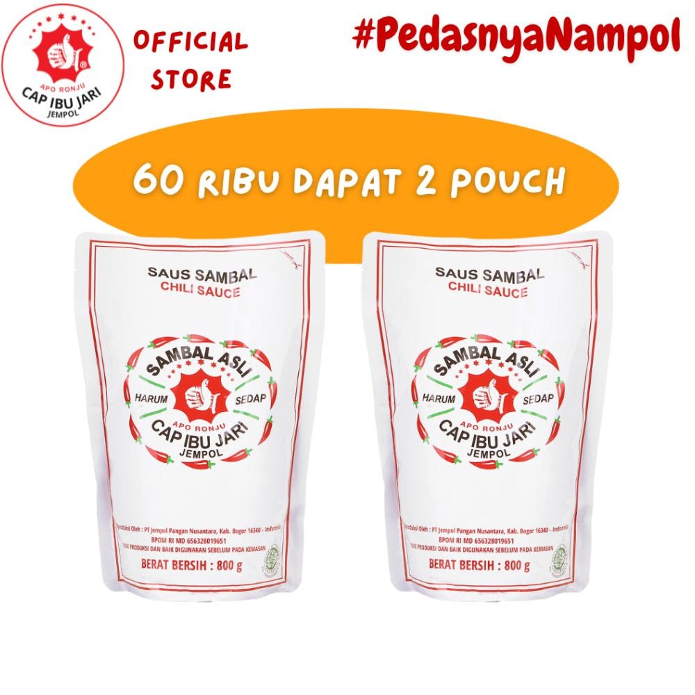 

Sambal Asli Cap Ibu Jari Jempol Rill Pouch 800gr x 2pcs