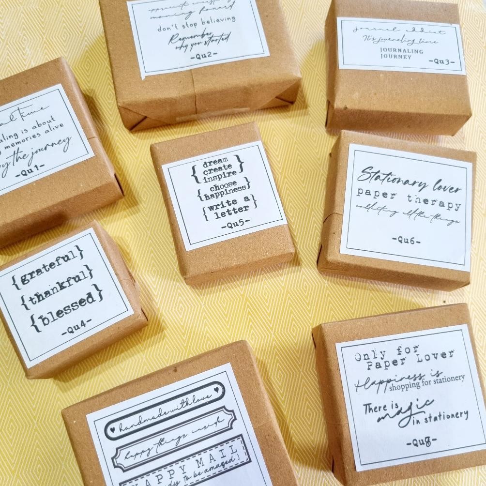 

Witheartcraft Wood Stamps for Journaling Scrapbooking - Quotes & Words Edition AST