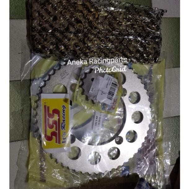 Gir set klx trabas sss 50 51 53 53 54 55 56 rantai expedition gear klx