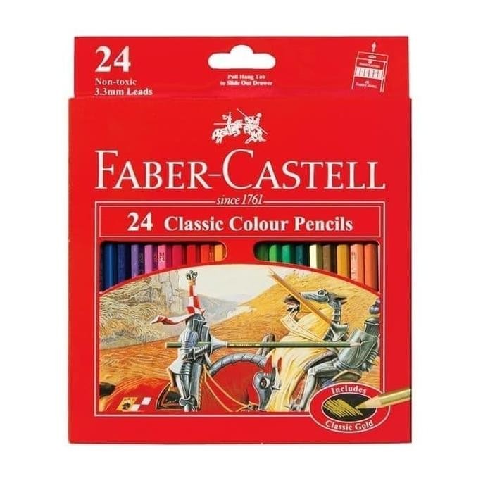 

FaberCP24 Pensil 24 Warna Faber Castell / Pencil Colour Classic AST
