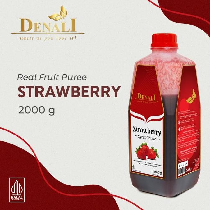 

PUREE DENALI RASA STRAWBERRY MIX 2000ML PREMIUM SYRUP PURE KONSENTRAT SARI BUAH STROBERI MIXING BARTENDER CONCENTRATE SIRUP MINUMAN ORIGINAL DAN TERPERCAYA