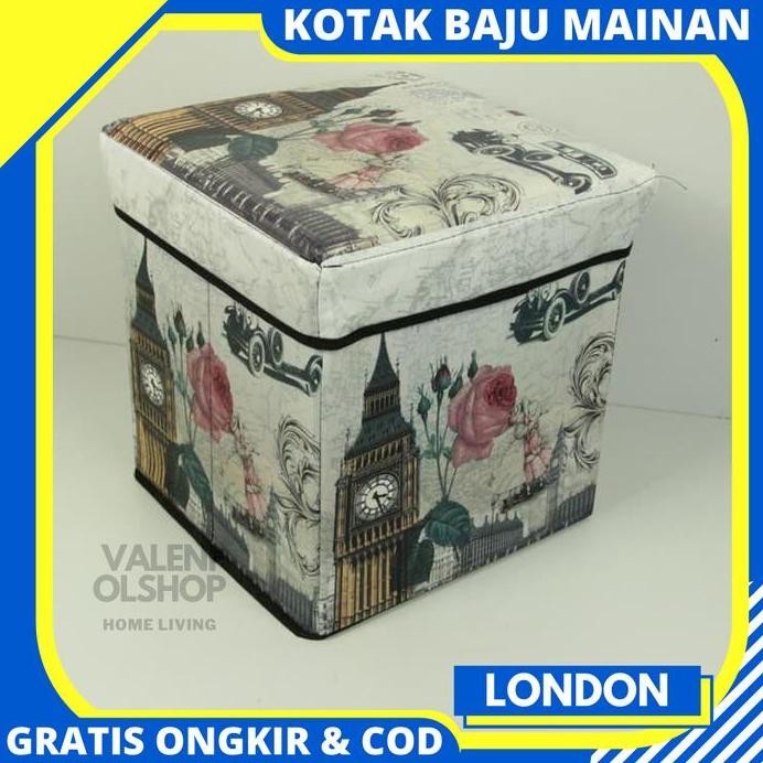 

Terlaris Storage Box Bag Toys Kotak Penyimpanan Mainan Baju Pakaian Serbaguna