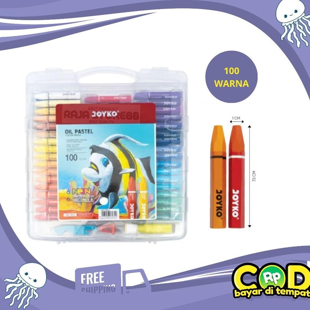 

Crayon Joyko/Oil Pastel Joyko 100 Warna ( 1 set ) AST