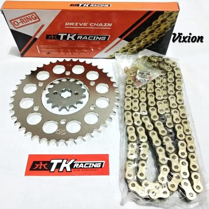Gear set TK RACING Vixion Old / Vixion New rantai O-RING 428O