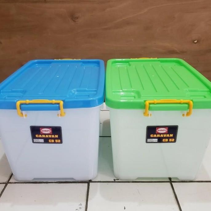 

Terlaris Shinpo Container Box Penyimpanan 52 Liter Handy Cb 52 Plastik Tebal